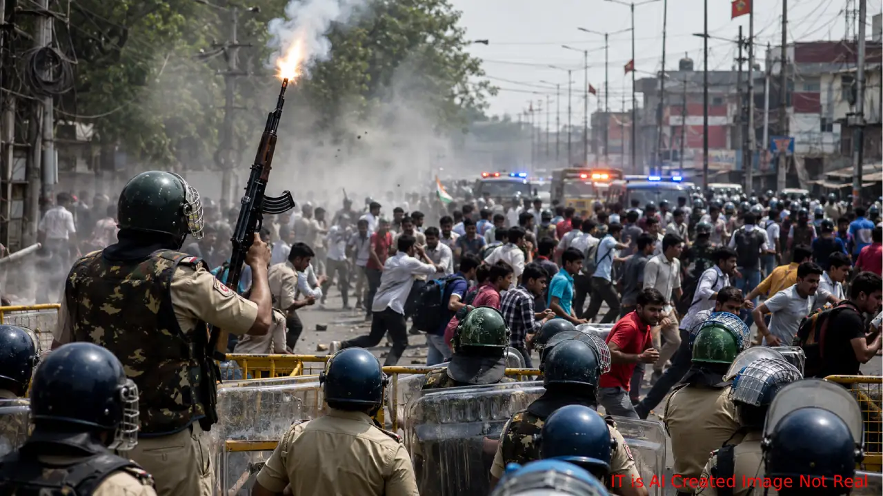 Bihar AK-47 Student Protest