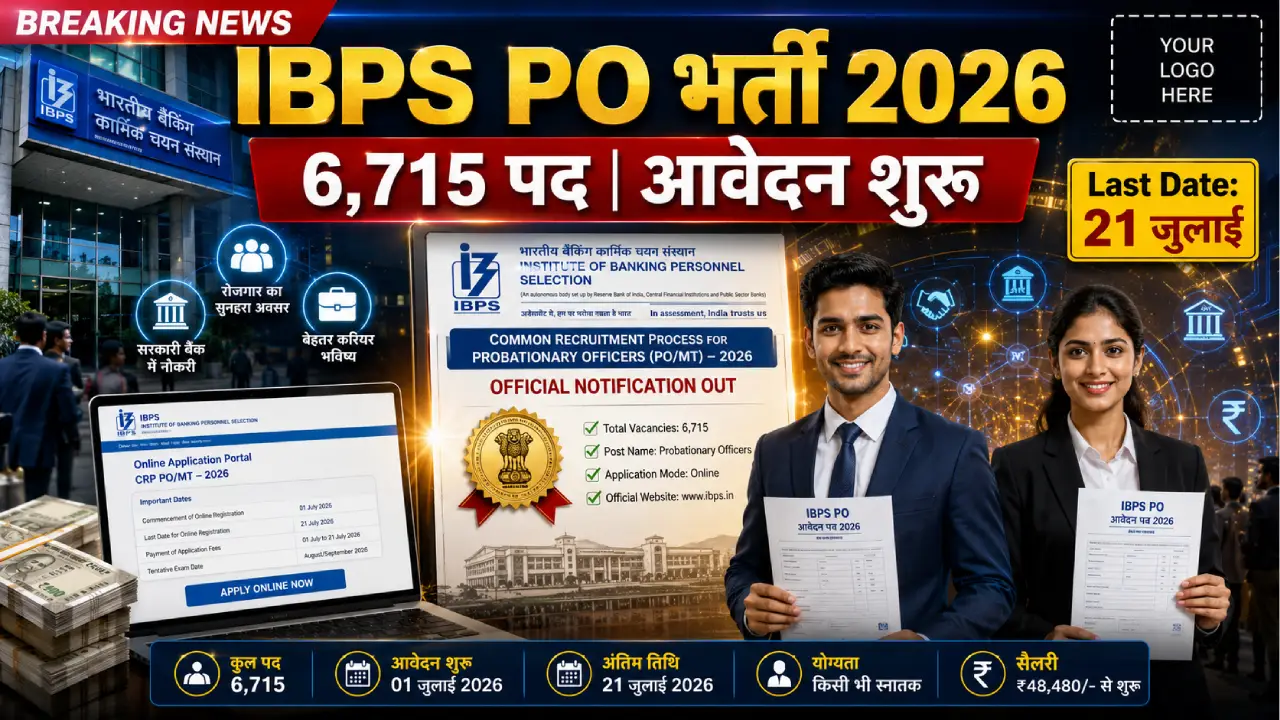 CRP PO/MT-XVI भर्ती 2026