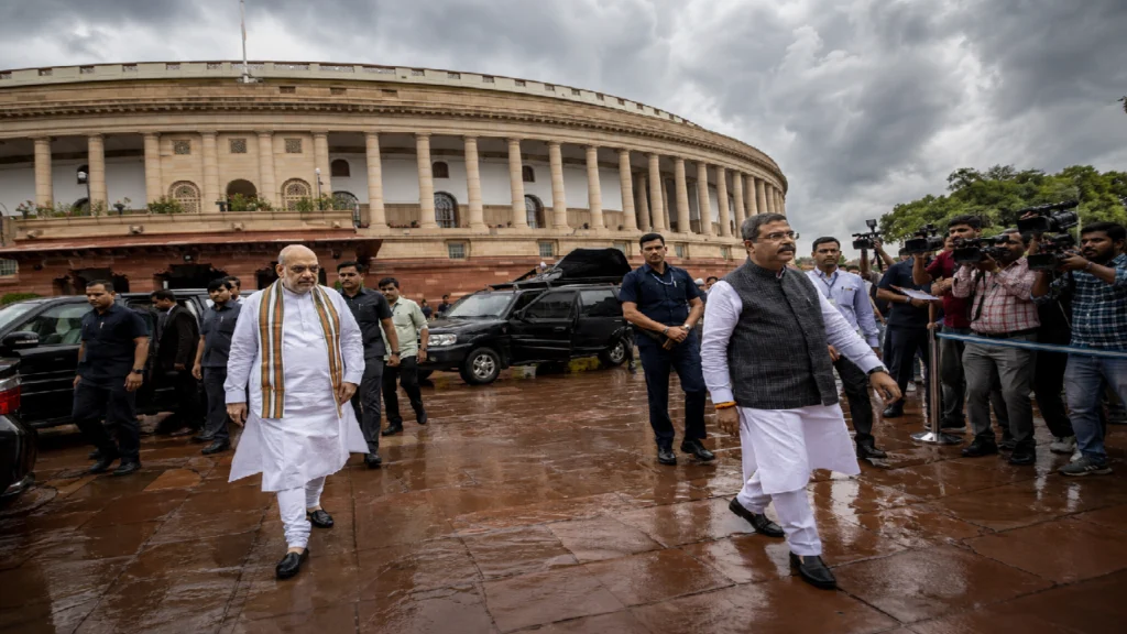 Dharmendra Pradhan Amit Shah Meeting
