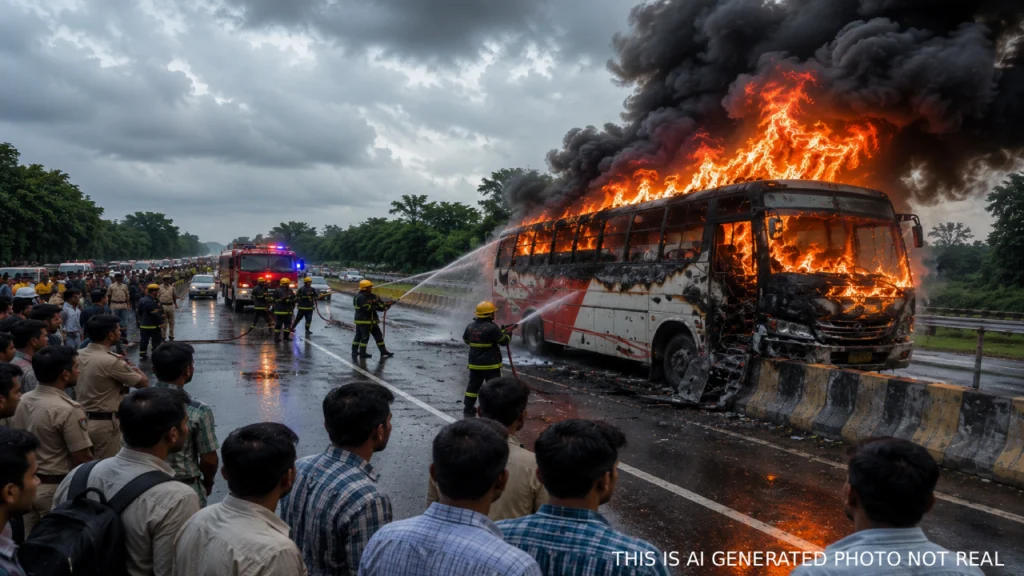 Prayagraj Bus Fire